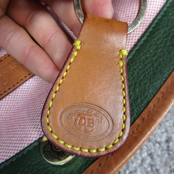 Dooney And Bourke Tote Bag Green Florentine Vachetta Leather Large - Picture 8 of 11